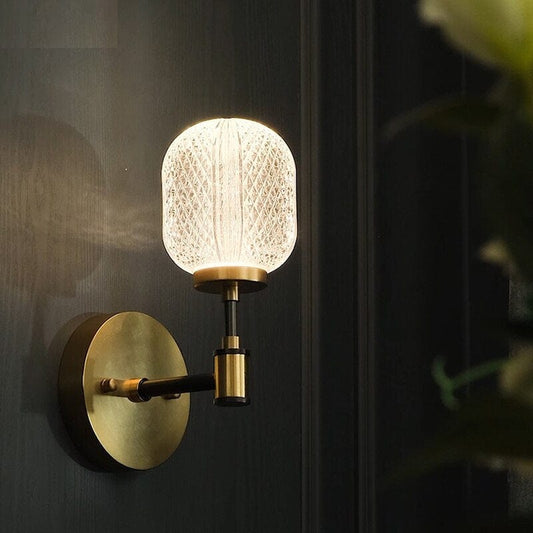 Antique Crystal Acrylic Wall Lamp